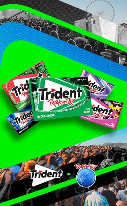 Trident no Rock in Rio 2024 Masca e Destrava seu Rock n Roll