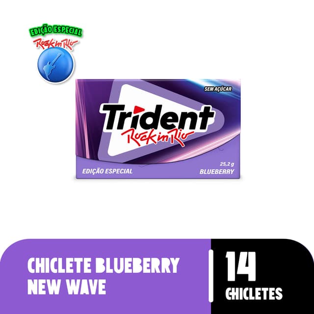 Chiclete Trident Blueberry 25,2g