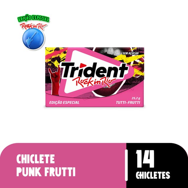 Chiclete Trident Tutti-Frutti 25,2g